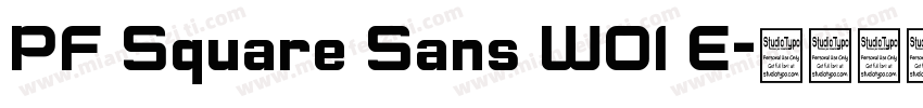 PF Square Sans W01 E字体转换